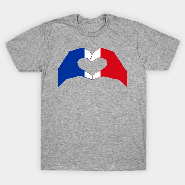 We Heart France Patriot Flag Series T-Shirt by Village Values